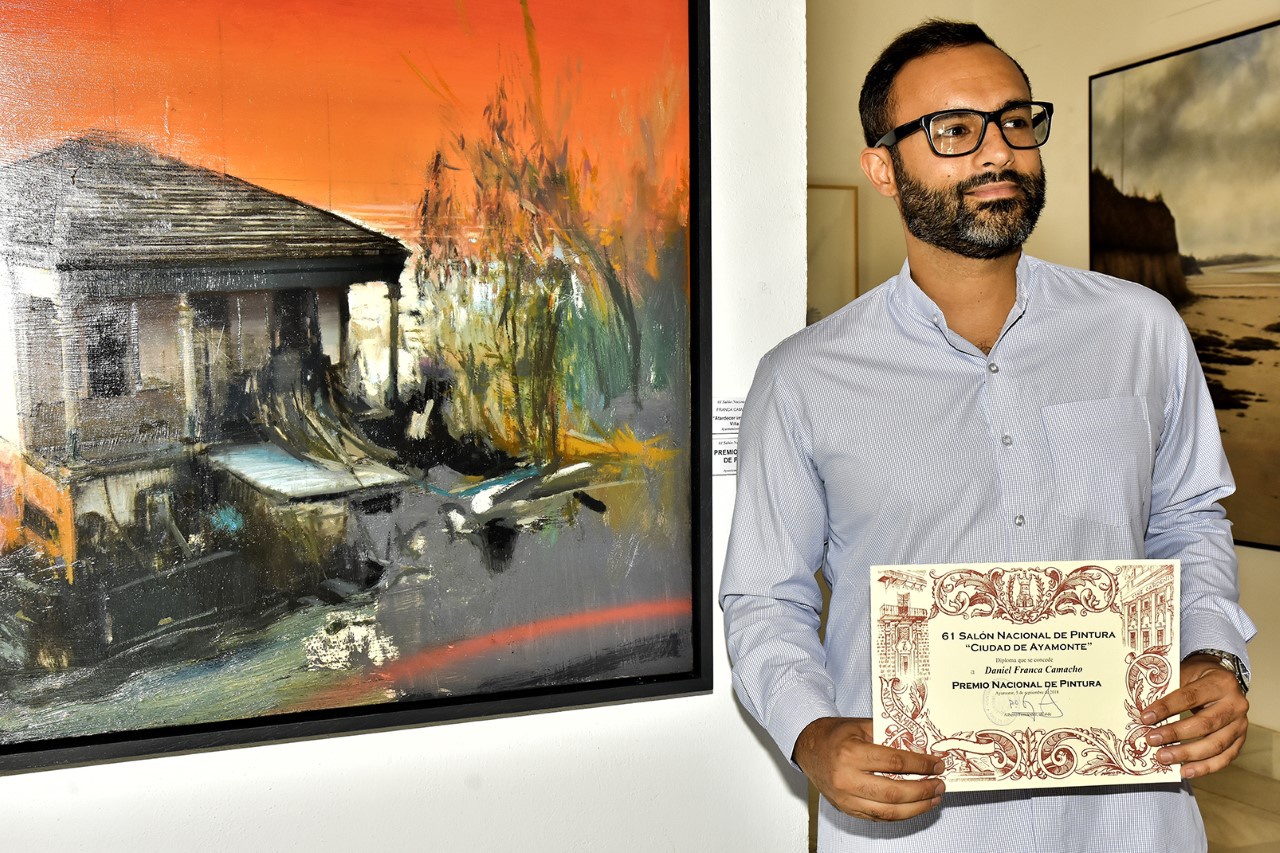 Daniel Franca Camacho, antiguo alumno de Colegio Alemán Sevilla, gana el 61º Salón Nacional de Pintura de Ayamonte